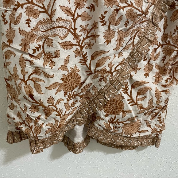 Cleobella Victoria Mini Dress NWT V Neck Tan Wrap Dress - Picture 7 of 15